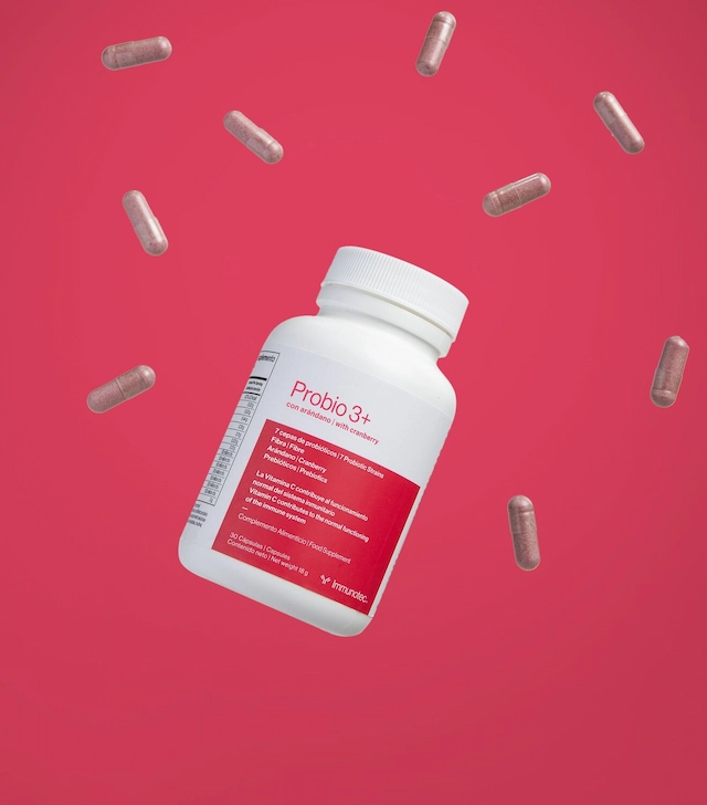 Probio 3+ Immunotec Probióticos, Prebióticos y Arándano Rojo 2